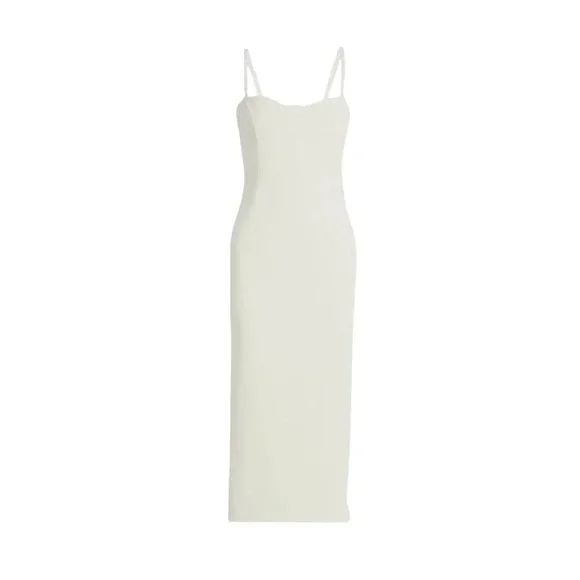 SIMKHAI Caspian Bustier Midi Dress in White New Womens Bodycon Corset - Picture 11 of 15